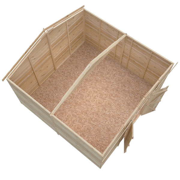Overlap Double Door No windows 10x10 Economy Storage Shed
