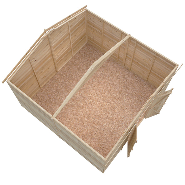 Overlap Double Door No windows 10x10 Economy Storage Shed