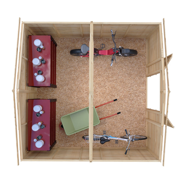 Overlap Double Door No windows 10x10 Economy Storage Shed