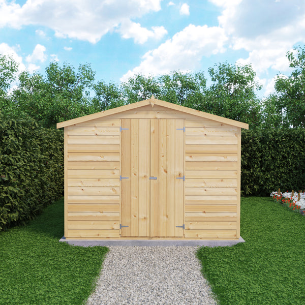 Overlap Double Door No windows 10x8 Storage Shed