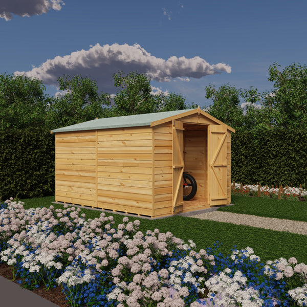 Overlap Double Door No windows 10x8 Storage Shed