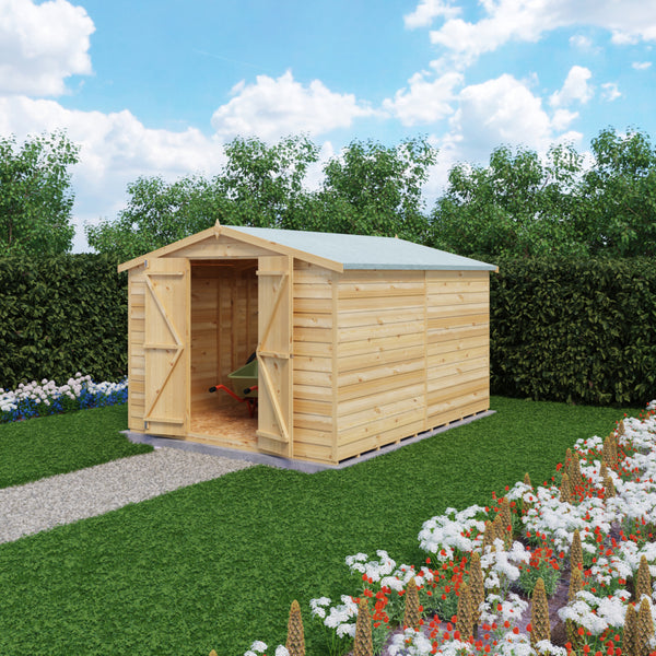 Overlap Double Door No windows 10x8 Storage Shed