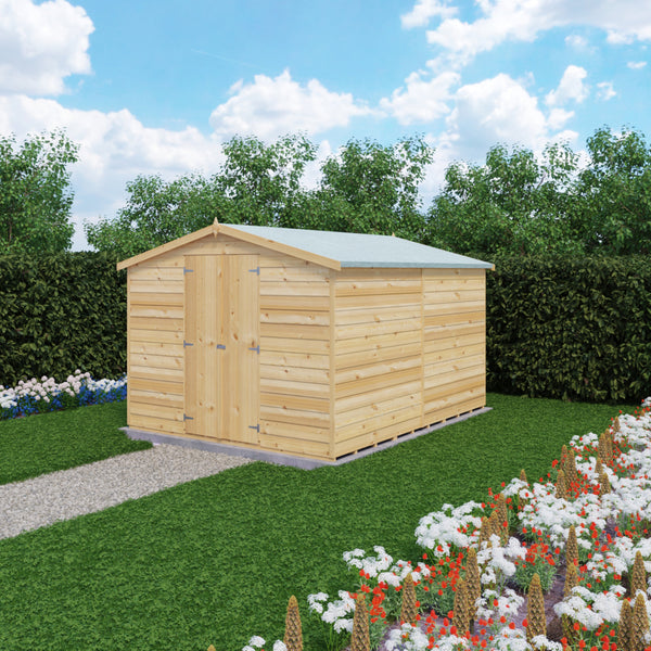 Overlap Double Door No windows 10x8 Storage Shed