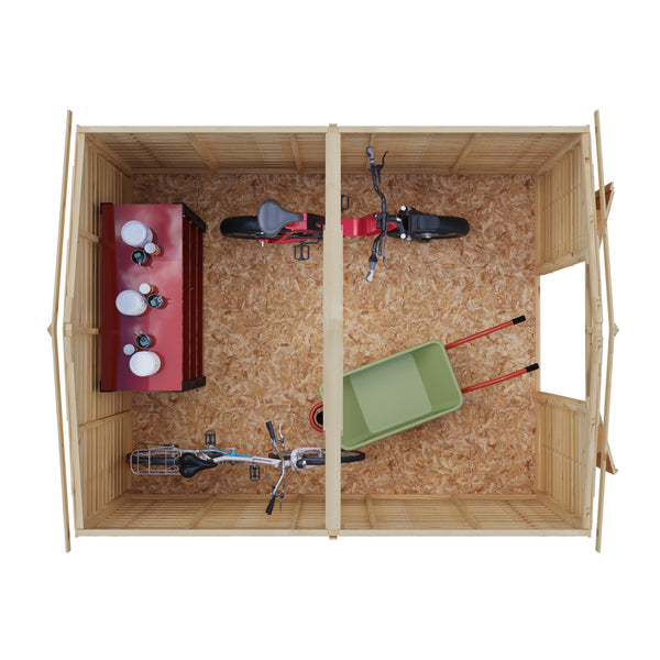 Overlap Double Door No windows 10x8 Storage Shed