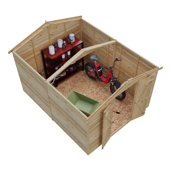 Overlap Double Door No windows 10x8 Storage Shed