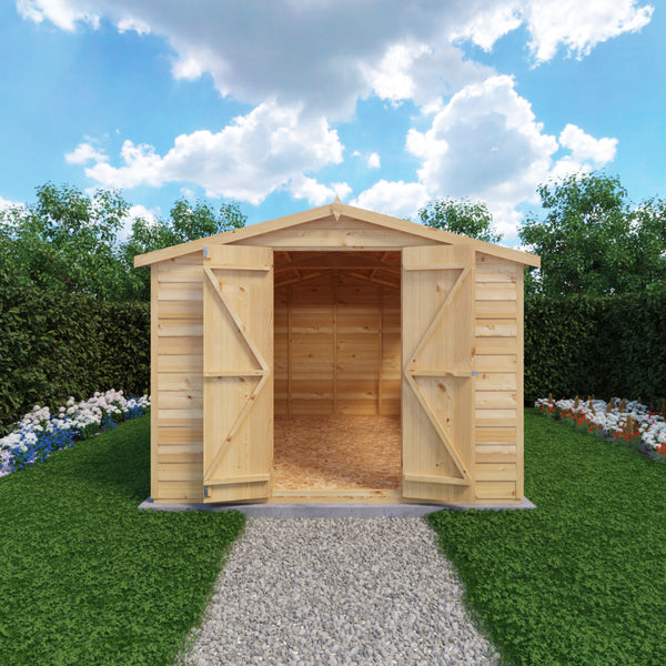 Overlap Double Door 10x8 Storage Shed