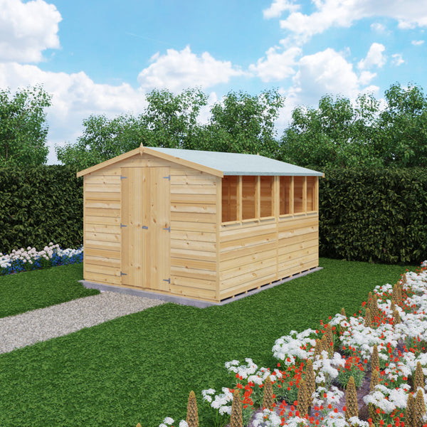 Overlap Double Door 10x8 Storage Shed