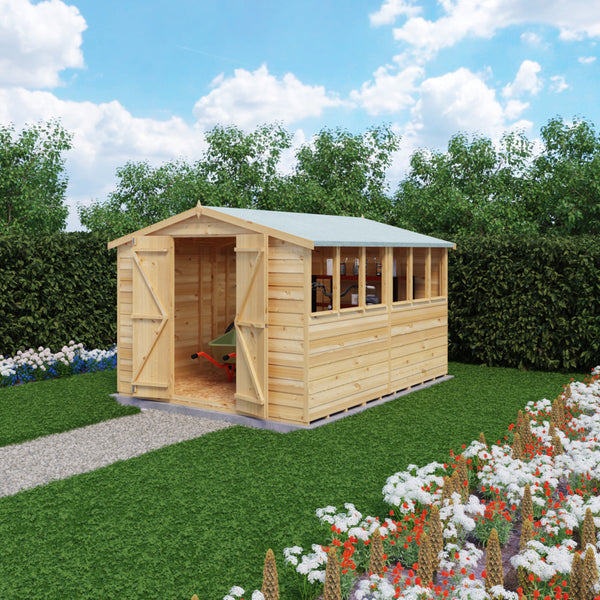 Overlap Double Door 10x8 Storage Shed