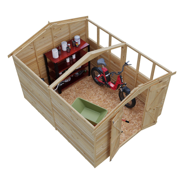 Overlap Double Door 10x8 Storage Shed