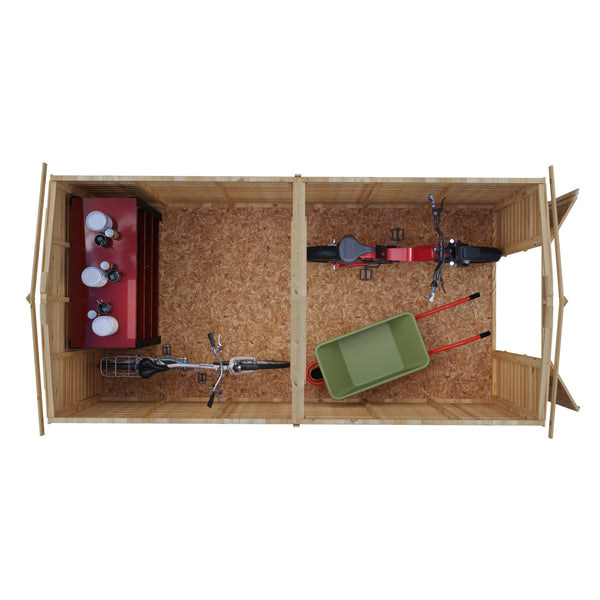 Overlap Double Door No windows 12x6 Storage Shed