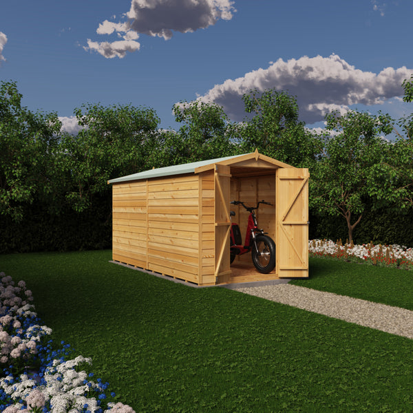 Overlap Double Door No windows 12x6 Storage Shed
