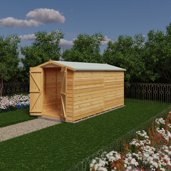 Overlap Double Door No windows 12x6 Storage Shed