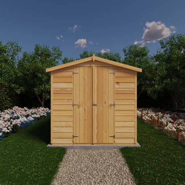 Overlap Double Door No windows 12x6 Storage Shed