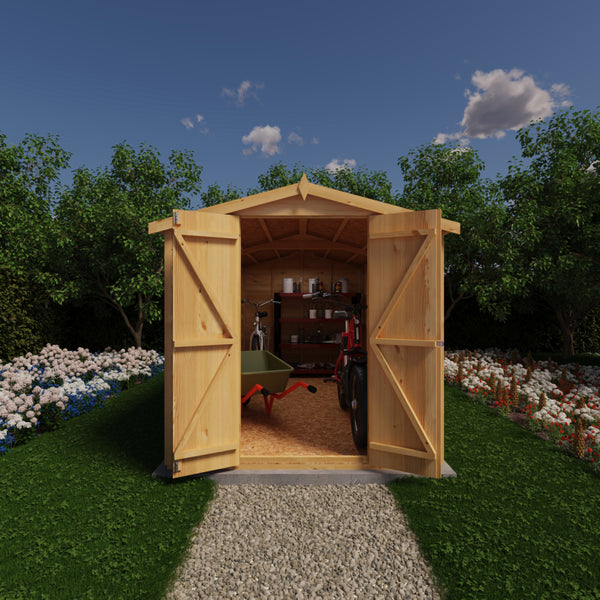 Overlap Double Door No windows 12x6 Storage Shed