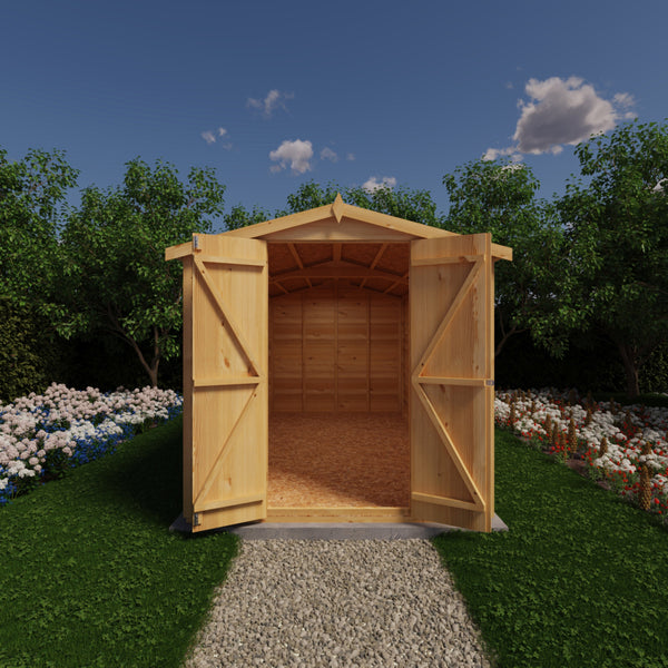 Overlap Double Door No windows 12x6 Storage Shed