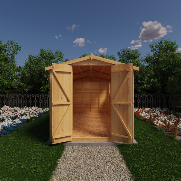 Overlap Double Door 12x6 Storage Shed