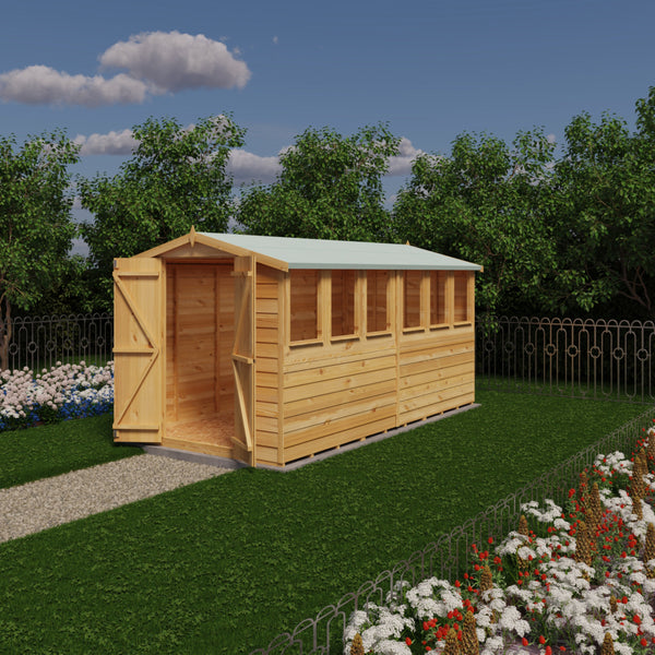 Overlap Double Door 12x6 Storage Shed