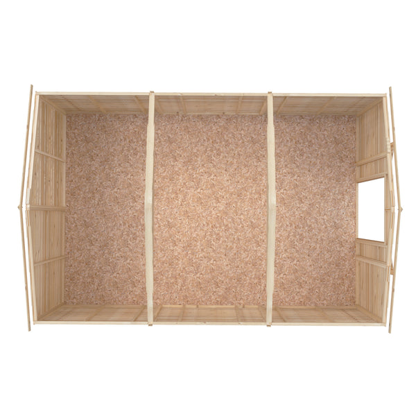 Overlap Double Door No windows 10x15 Economy Storage Shed