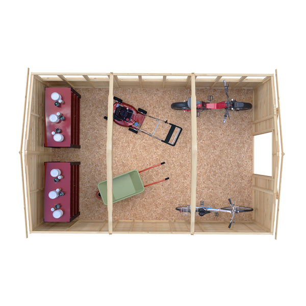 Overlap Double Door 10x15 Economy Storage Shed