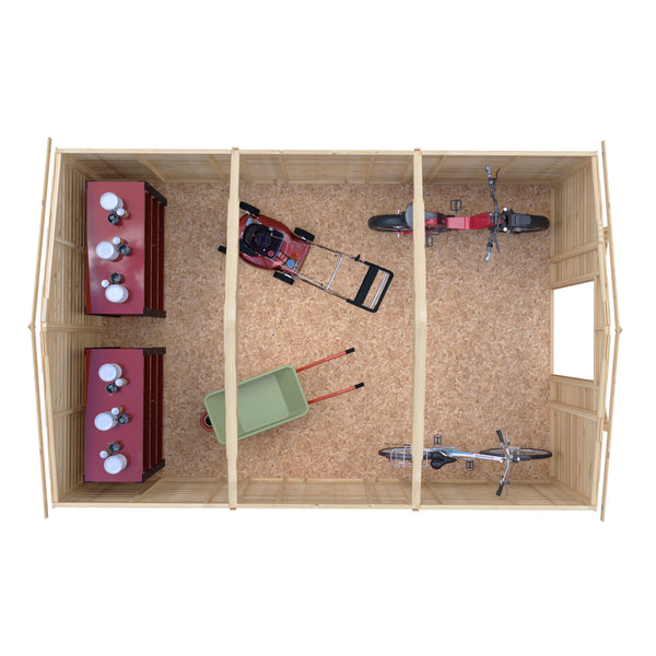 Overlap Double Door No windows 10x15 Economy Storage Shed