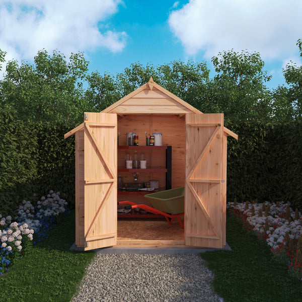 Overlap Double Door 6x6 Storage Shed