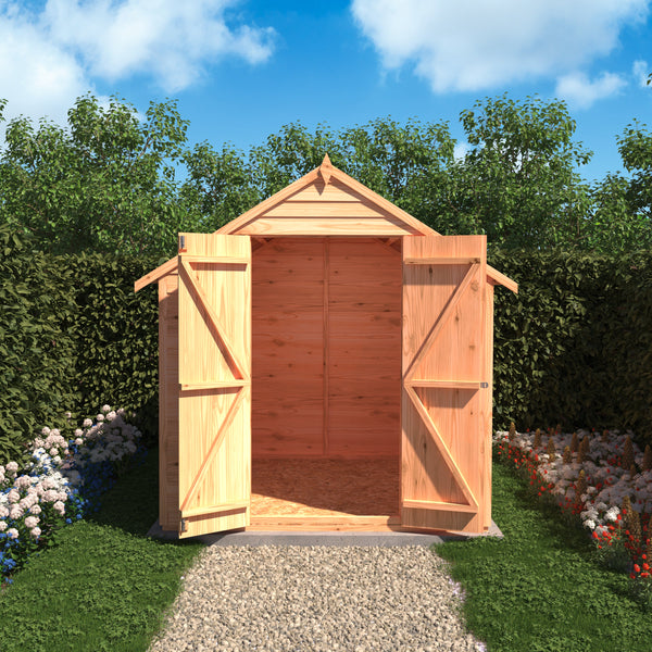 Overlap Double Door 6x6 Storage Shed