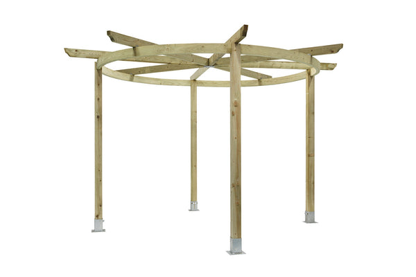 Grange Carousel Round Wheel Pergola - Best Shed