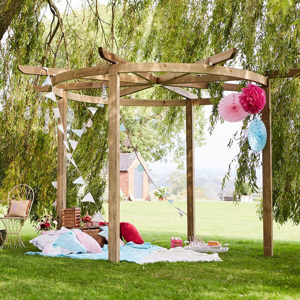 Grange Carousel Round Wheel Pergola - Best Shed