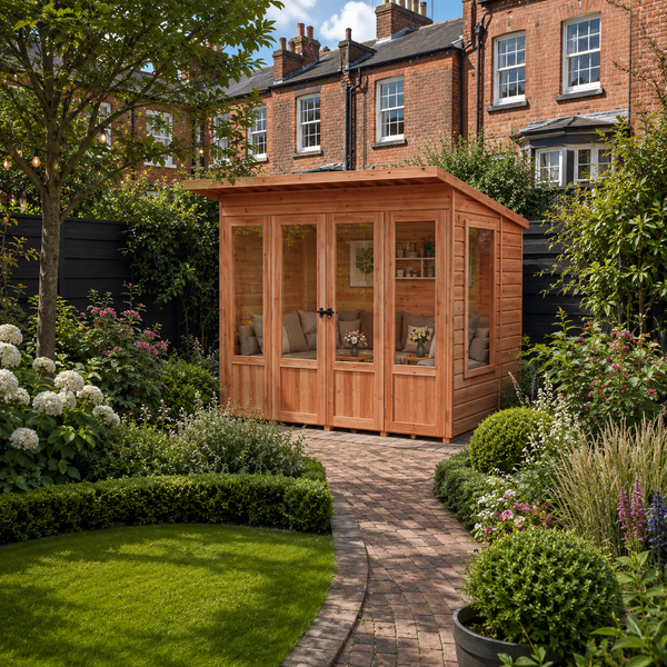 Shire Parham 7x7 12mm interlock Clad wooden Summerhouse