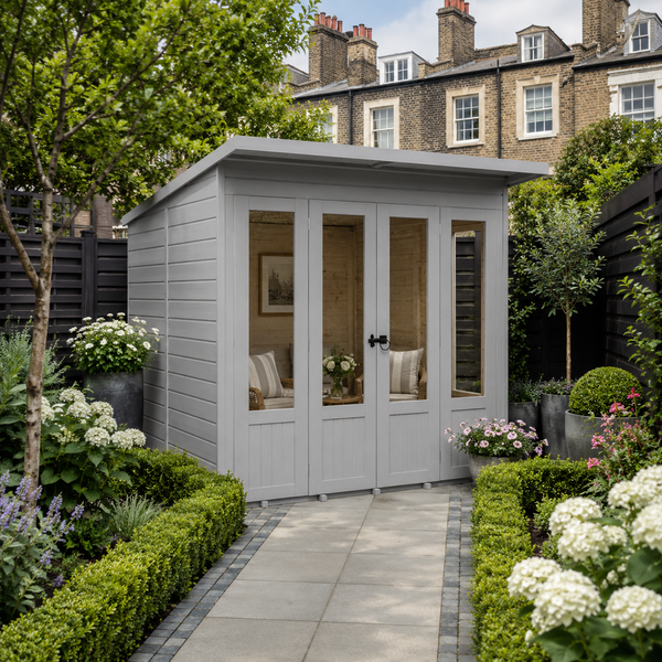 Shire Parham 7x7 12mm interlock Clad wooden Summerhouse