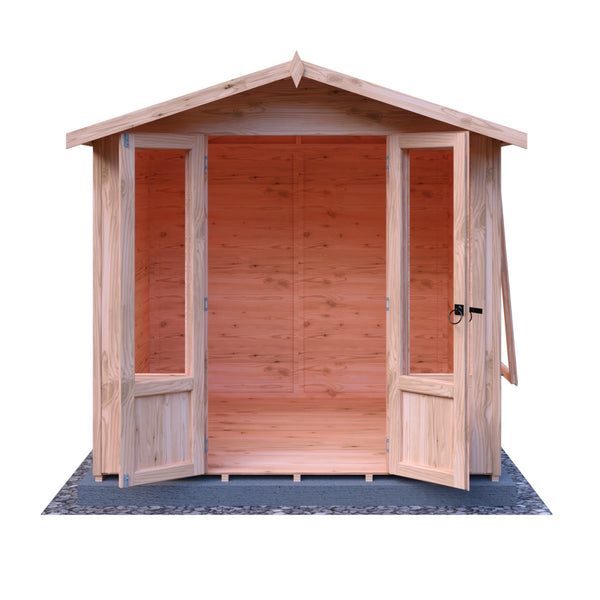 Shire Parham 7x7 12mm interlock Clad wooden Summerhouse - Best Shed
