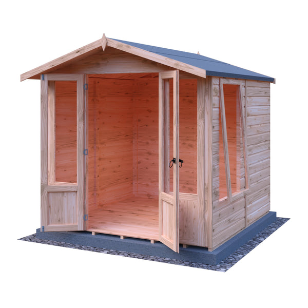Shire Parham 7x7 12mm interlock Clad wooden Summerhouse - Best Shed