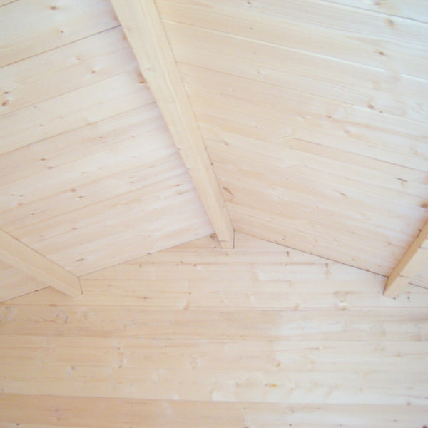 Shire Peckover 8x8 Log Cabin 19mm interlock  Cladding - Best Shed