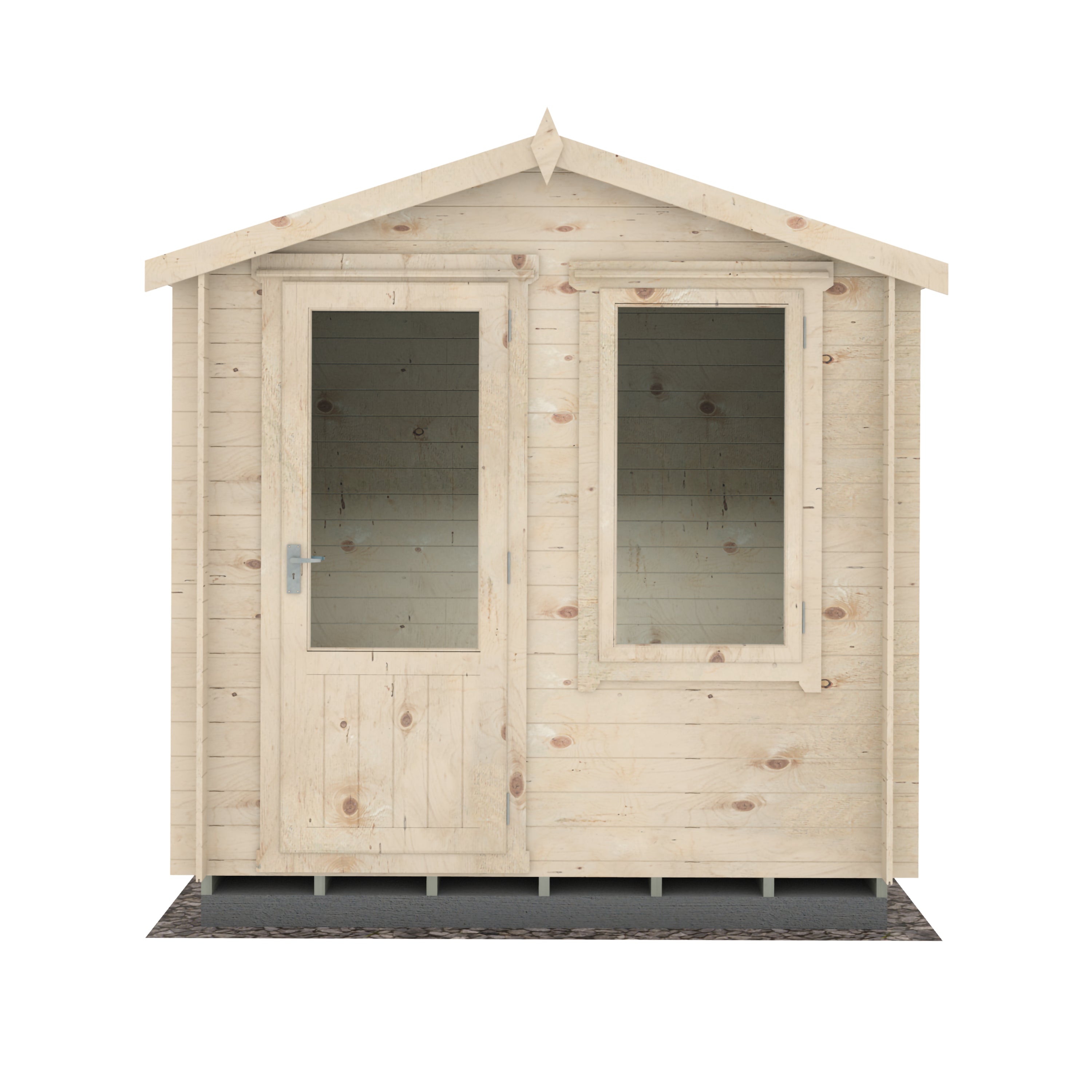 Shire Peckover 8x8 Log Cabin 19mm interlock  Cladding - Best Shed