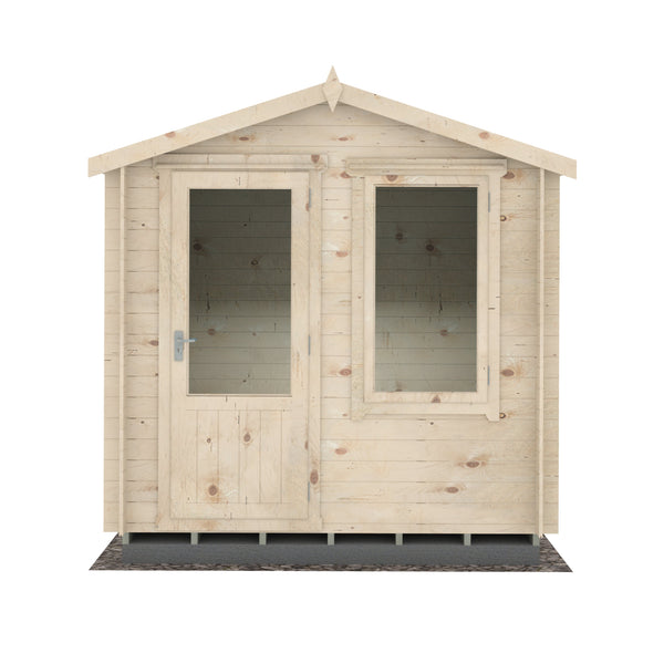 Shire Peckover 8x8 Log Cabin 19mm interlock  Cladding - Best Shed