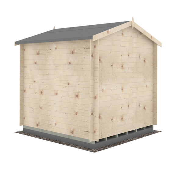 Shire Peckover 8x8 Log Cabin 19mm interlock  Cladding - Best Shed