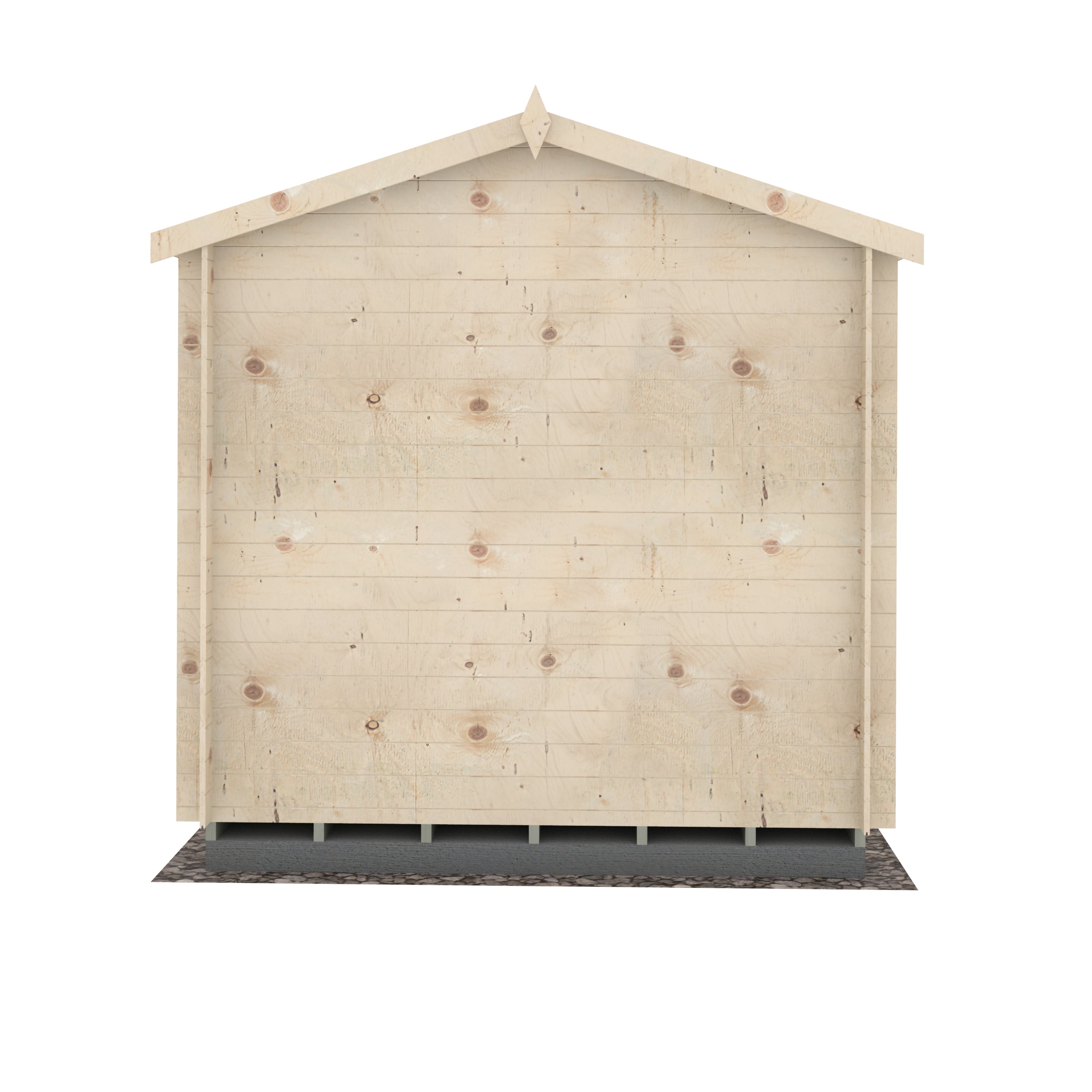 Shire Peckover 8x8 Log Cabin 19mm interlock  Cladding - Best Shed