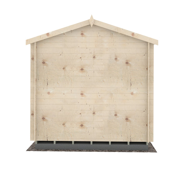 Shire Peckover 8x8 Log Cabin 19mm interlock  Cladding - Best Shed