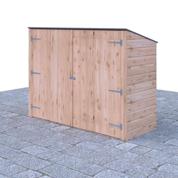 Shire Pent Shiplap Bike Store No Floor 6x3 - Best Shed