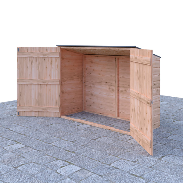 Shire Pent Shiplap Bike Store No Floor 6x3 - Best Shed