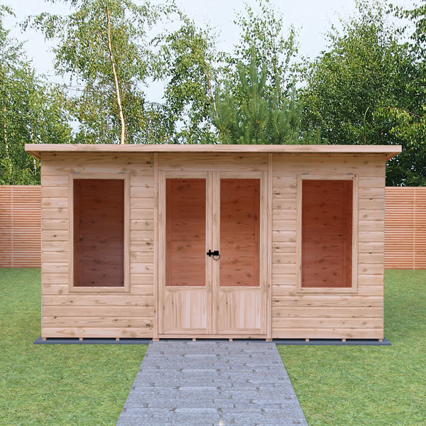 Shire 12x6 Peony Summerhouse 12mm Shiplap interlock cladding