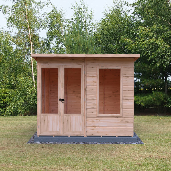 Shire 8x6 Peony Summerhouse 12mm Shiplap interlock cladding