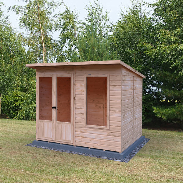 Shire 8x6 Peony Summerhouse 12mm Shiplap interlock cladding