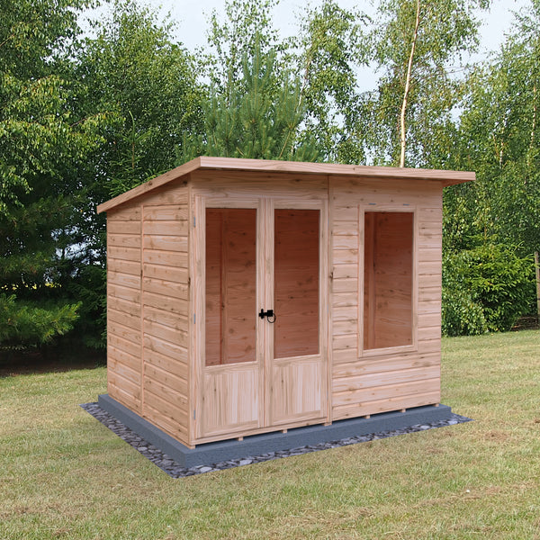 Shire 8x6 Peony Summerhouse 12mm Shiplap interlock cladding