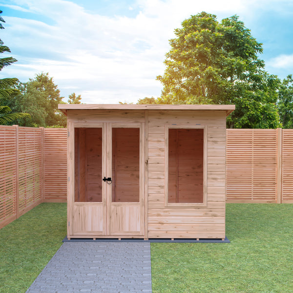 Shire 8x6 Peony Summerhouse 12mm Shiplap interlock cladding