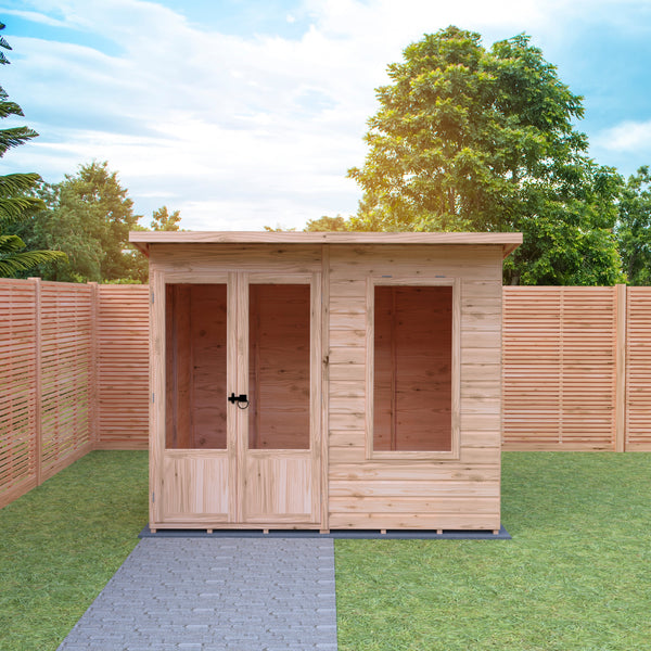 Shire 8x6 Peony Summerhouse 12mm Shiplap interlock cladding