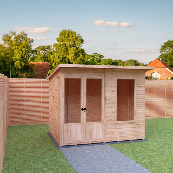 Shire 8x6 Peony Summerhouse 12mm Shiplap interlock cladding