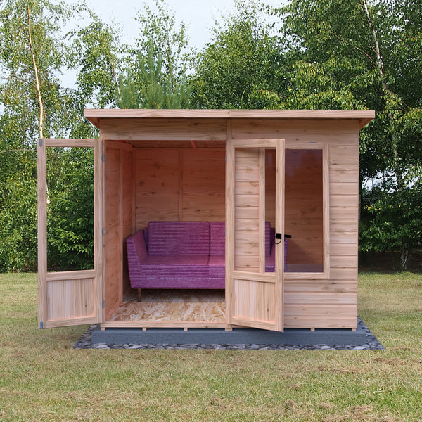 Shire 8x6 Peony Summerhouse 12mm Shiplap interlock cladding
