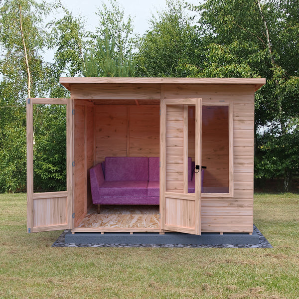 Shire 8x6 Peony Summerhouse 12mm Shiplap interlock cladding