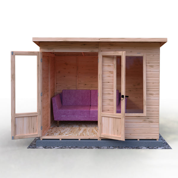 Shire 8x6 Peony Summerhouse 12mm Shiplap interlock cladding